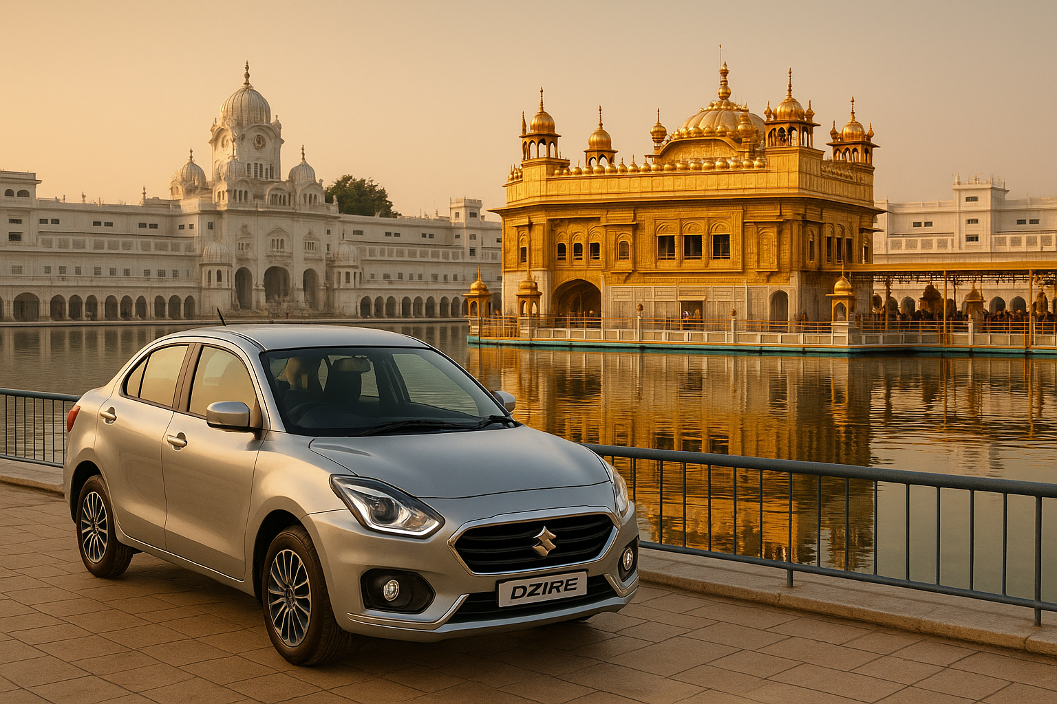 Dzire Taxi Booking from Delhi to Amritsar
