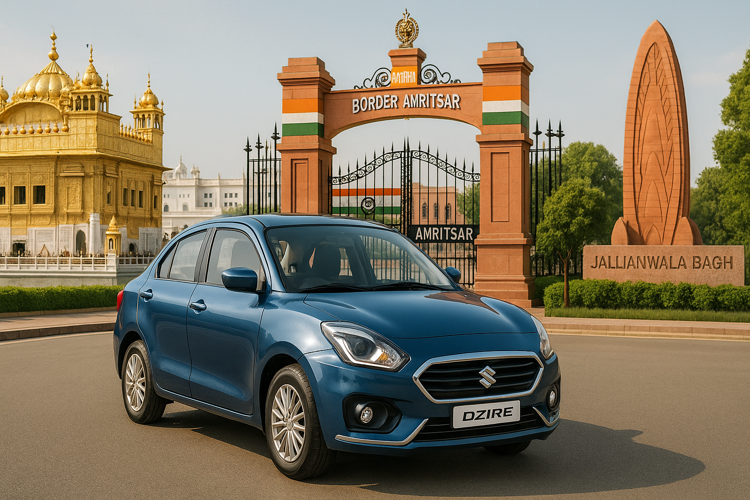 Dzire Taxi Booking from Noida to Amritsar