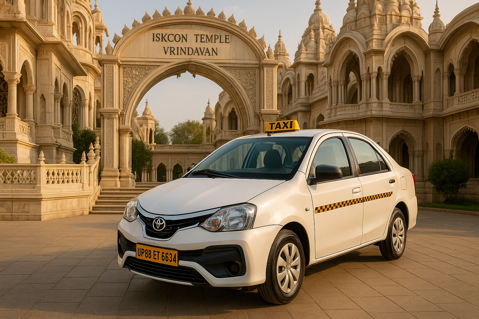 Etios Taxi Booking from Gurgaon to Mathura/Vrindavan