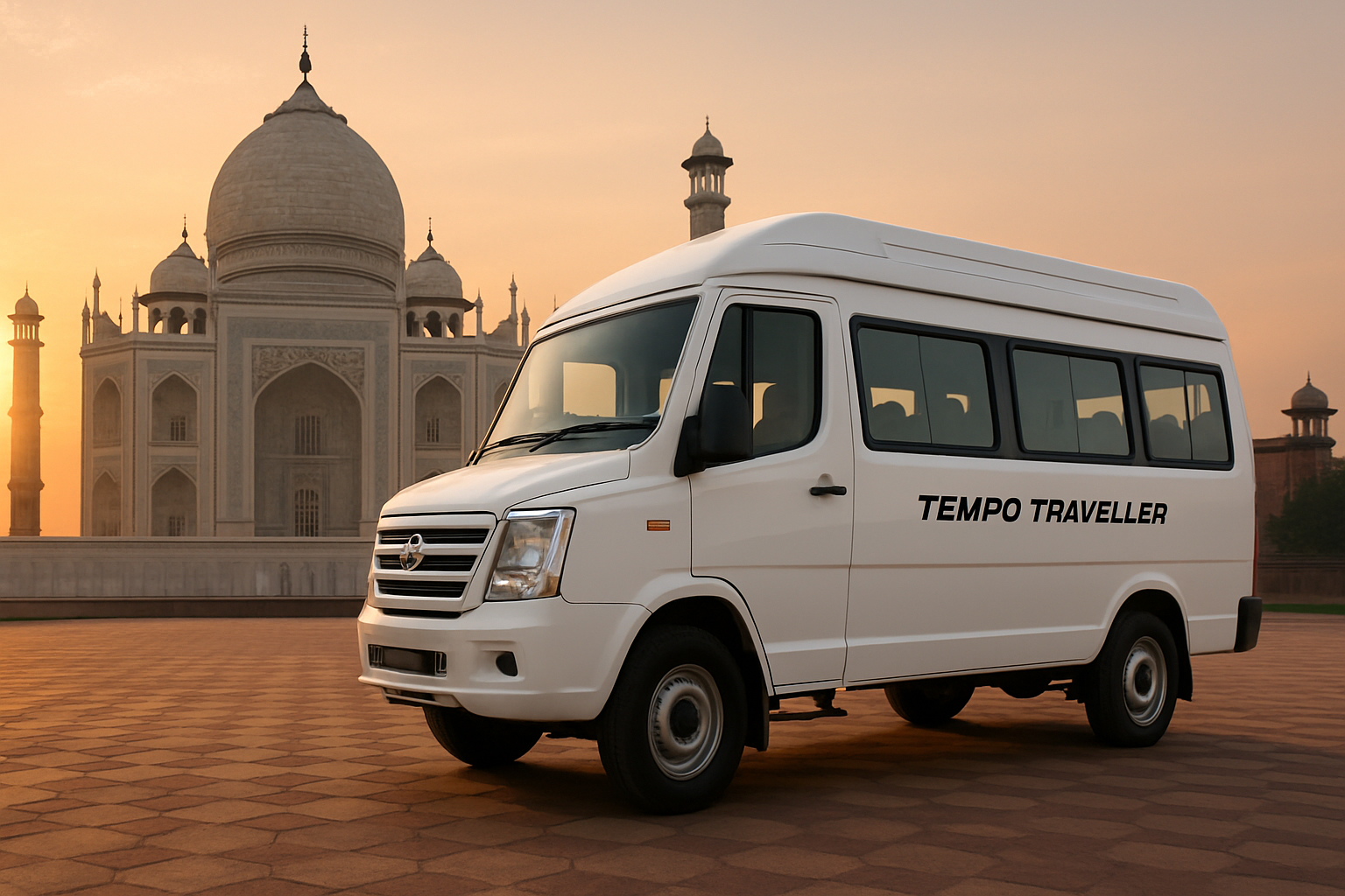 TEMPO TRAVELLER Booking from Gurgaon to Agra