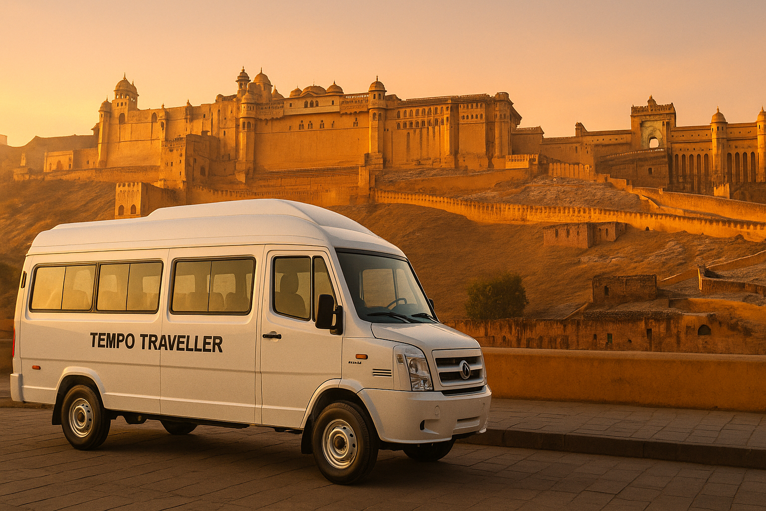TEMPO TRAVELLER Booking from Gurgaon to Jaipur