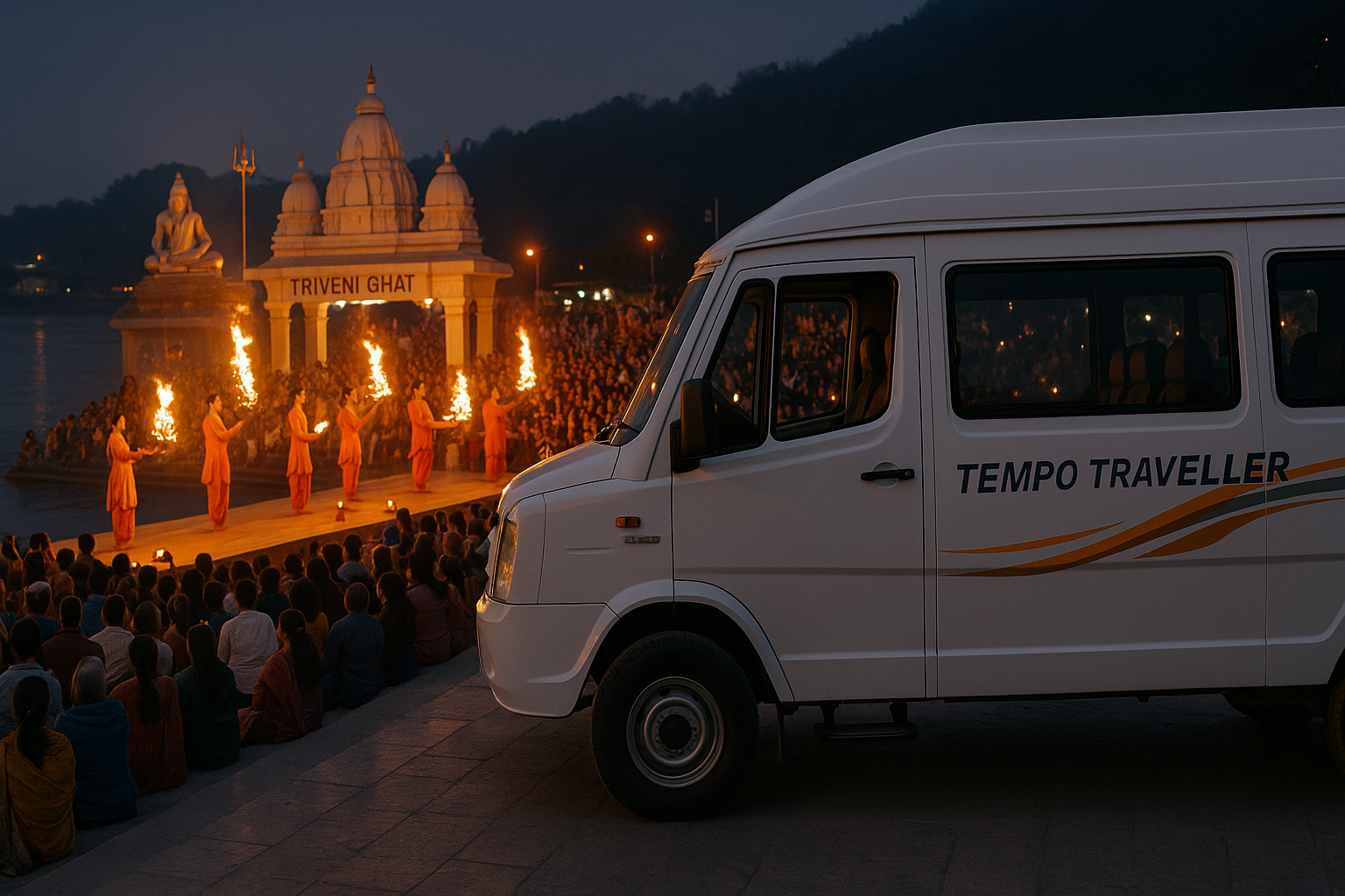 TEMPO TRAVELLER Booking from Gurgaon to Rishikesh