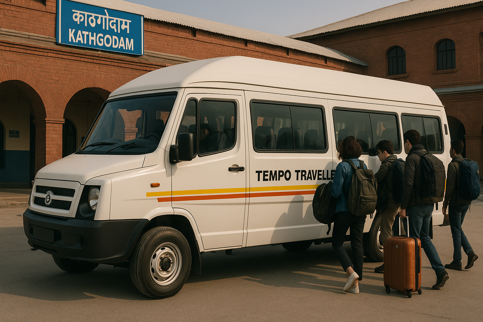 TEMPO TRAVELLER Booking from Gurgaon to Haldwani