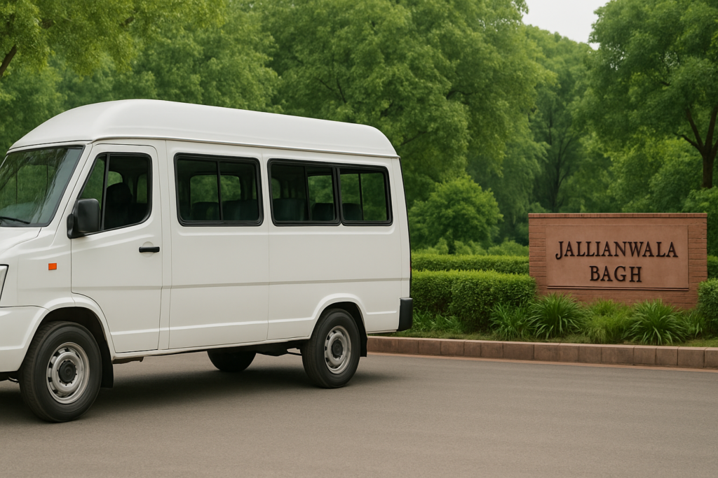 TEMPO TRAVELLER Booking from Gurgaon to Amritsar