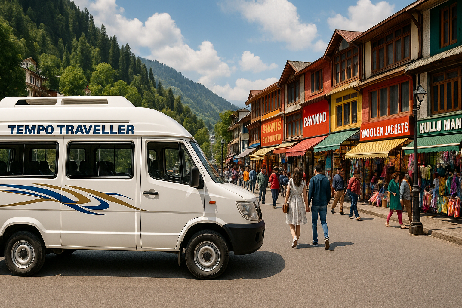 TEMPO TRAVELLER Booking from Delhi to Nainital
