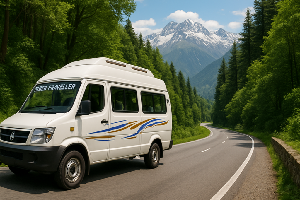 TEMPO TRAVELLER Booking from Gurgaon to Manali