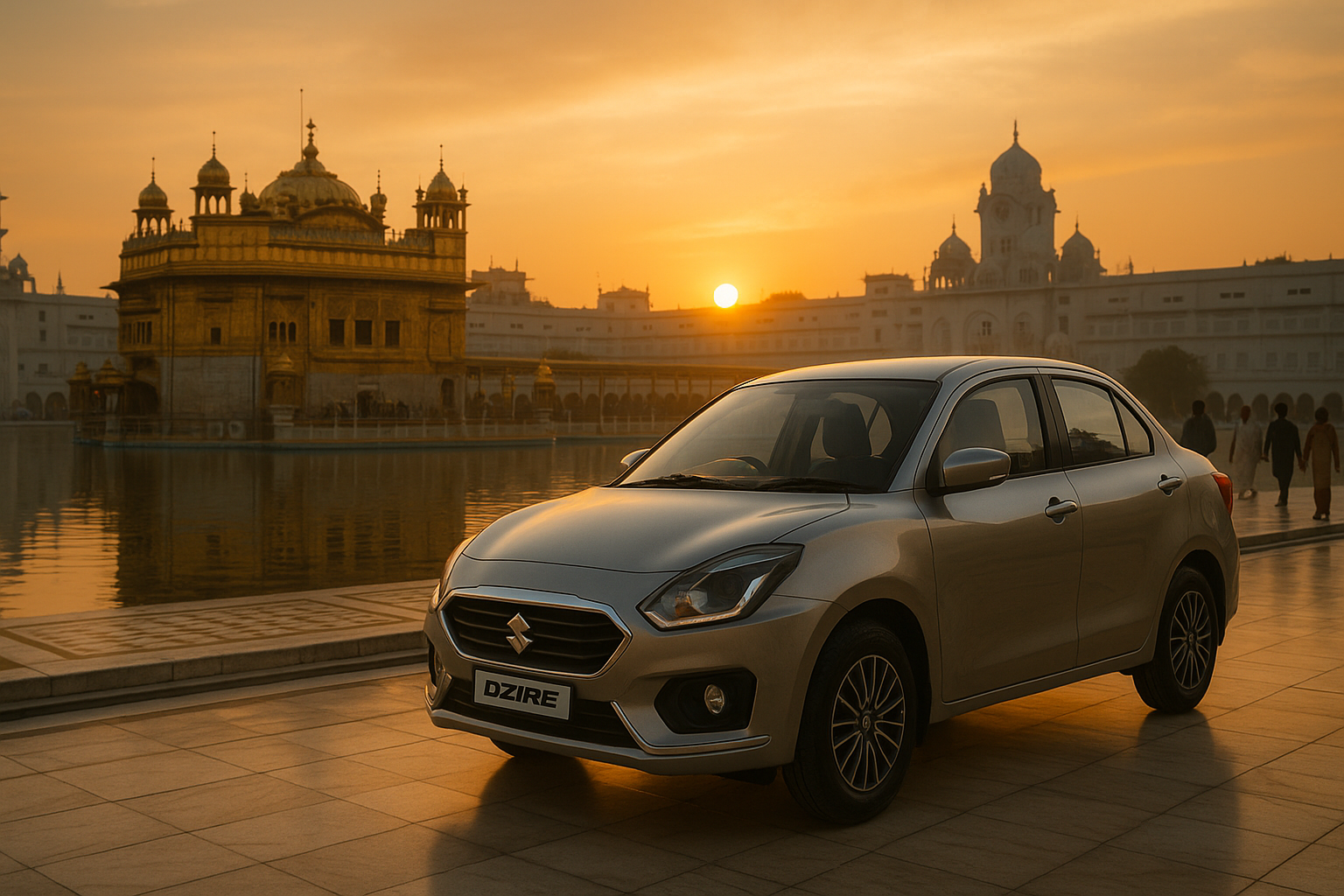 Dzire Taxi from Gurgaon to Amritsar