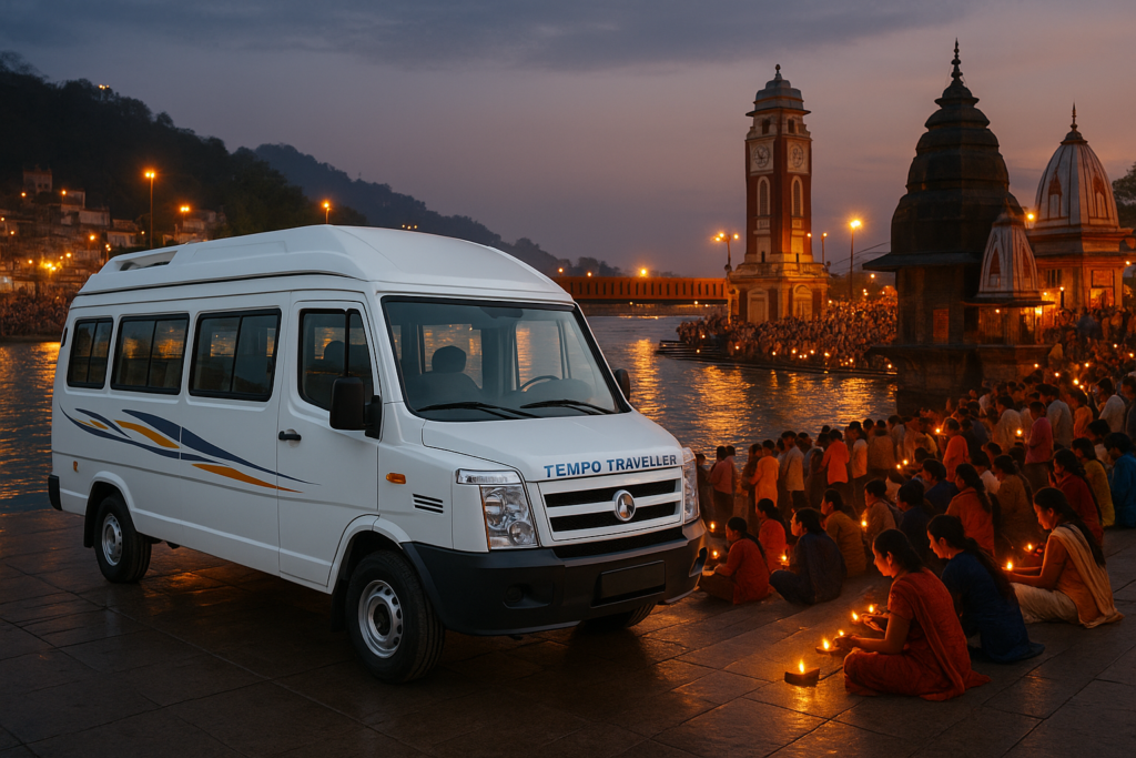 TEMPO TRAVELLER Booking from Noida to Haridwar