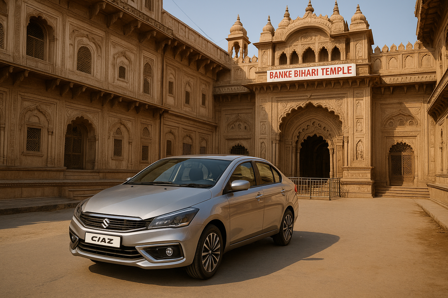 Ciaz Taxi from Gurgaon to Mathura/Vrindavan