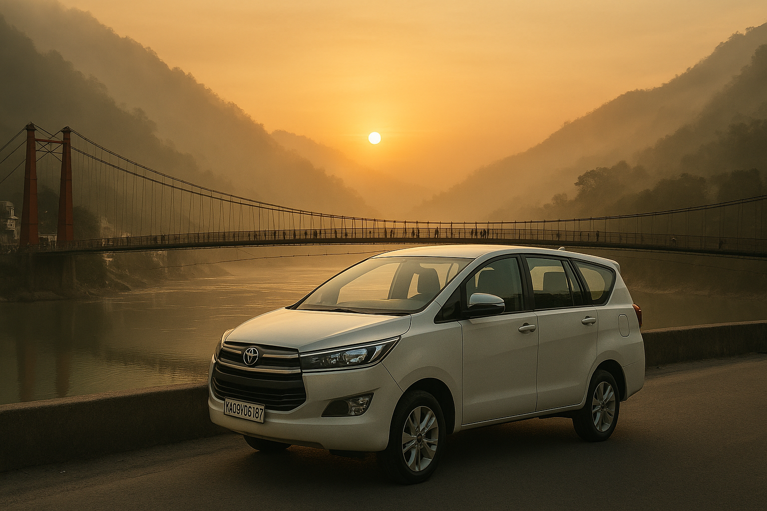 Innova Crysta Booking from Delhi to Rishikesh