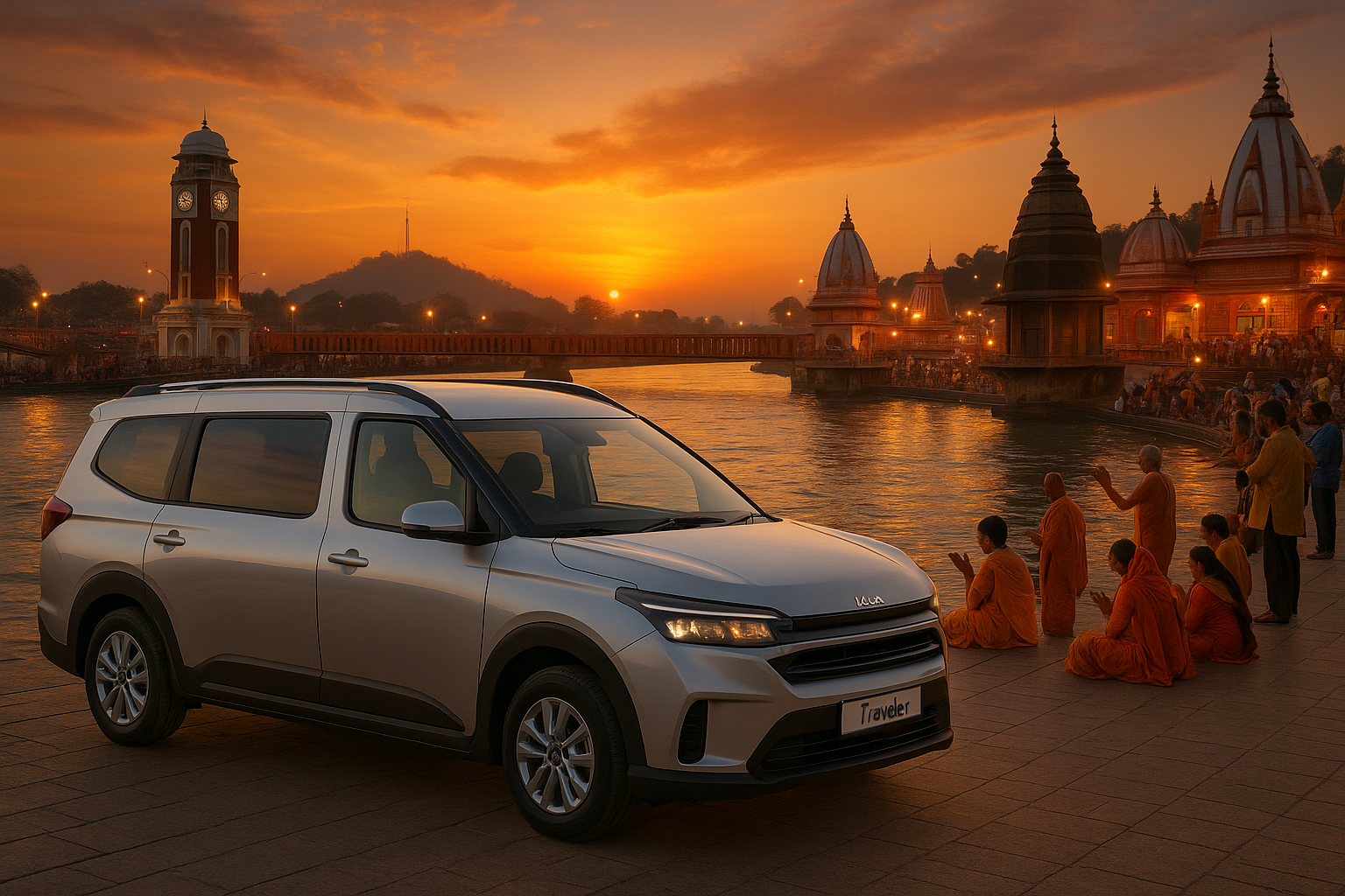 Carens Traveller from Gurgaon to Haridwar​