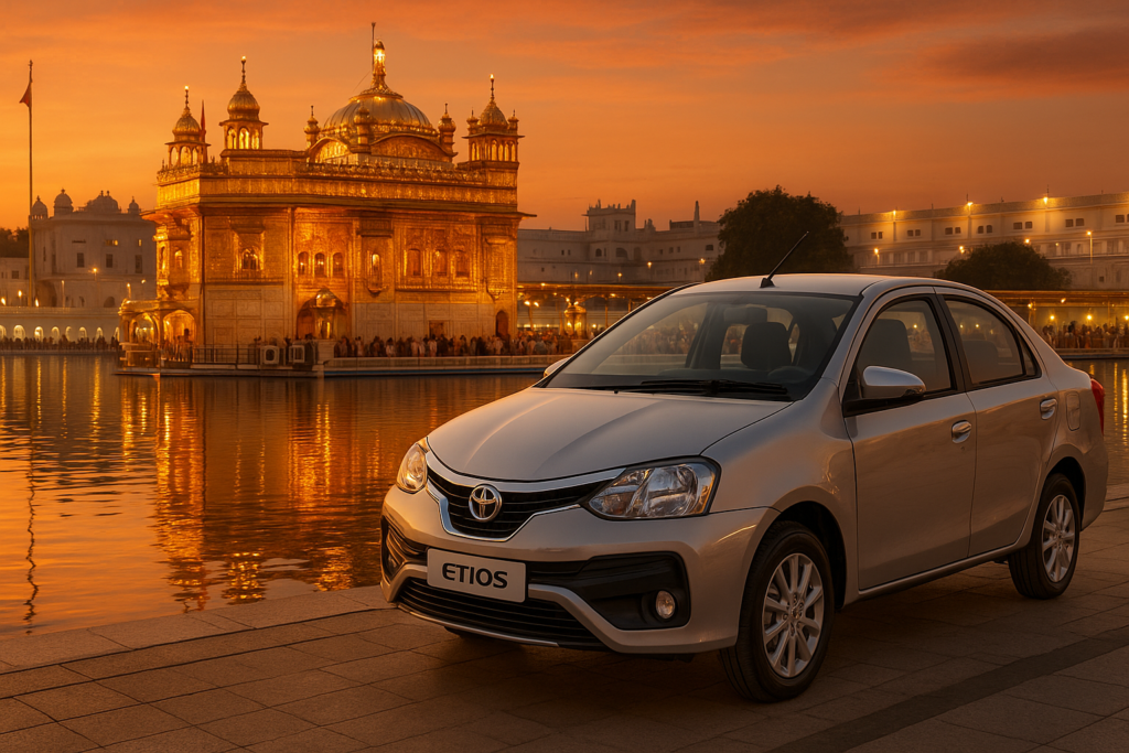 Etios Booking from Gurgaon to Amritsar