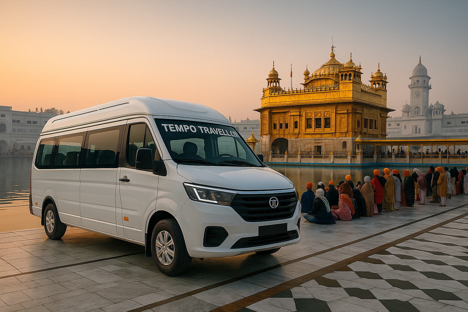 "TEMPO TRAVELLER booking from Noida to Amritsar"