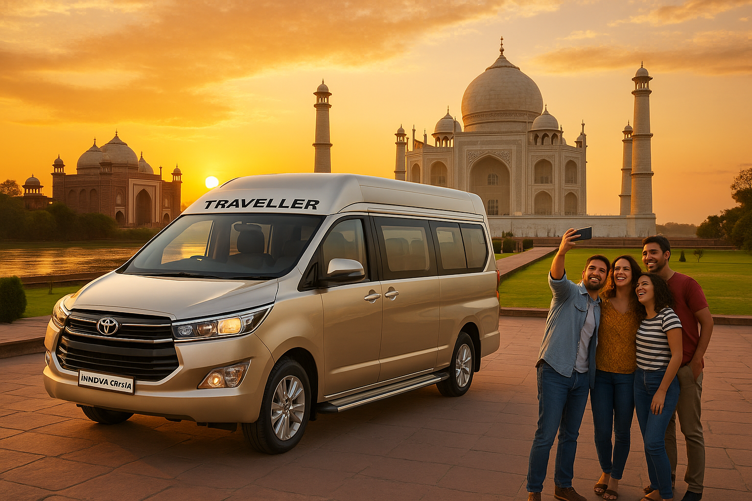 Innova Crysta Traveller from Gurgaon to Agra​