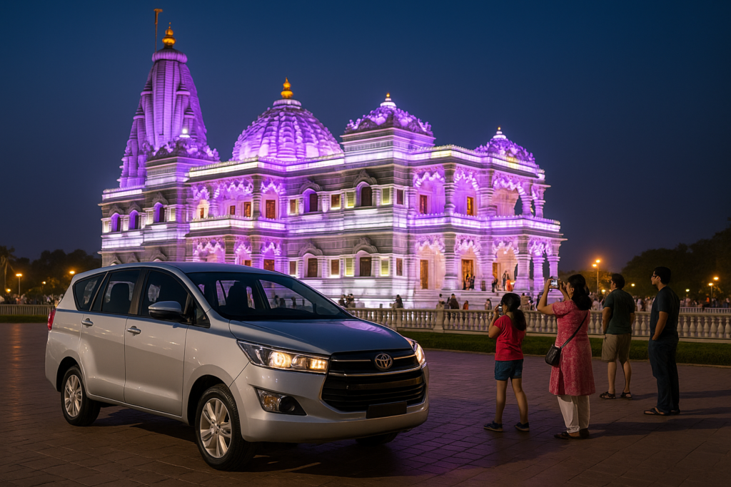 Innova Crysta Traveller Booking from Gurgaon to Mathura/Vrindavan 