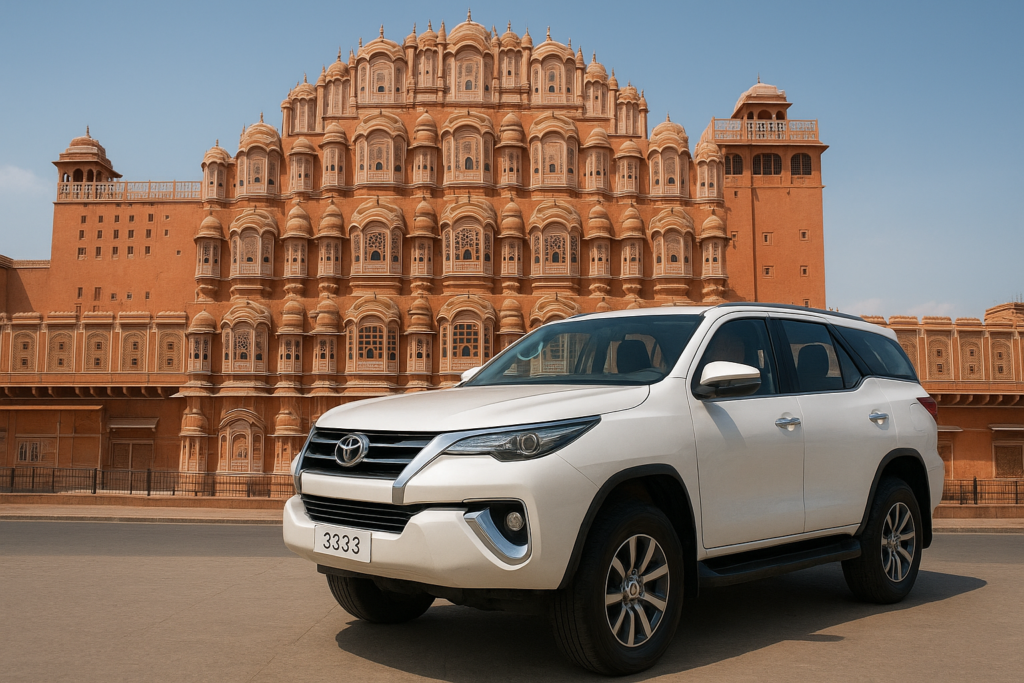Fortuner Booking from Delhi to Jaipur