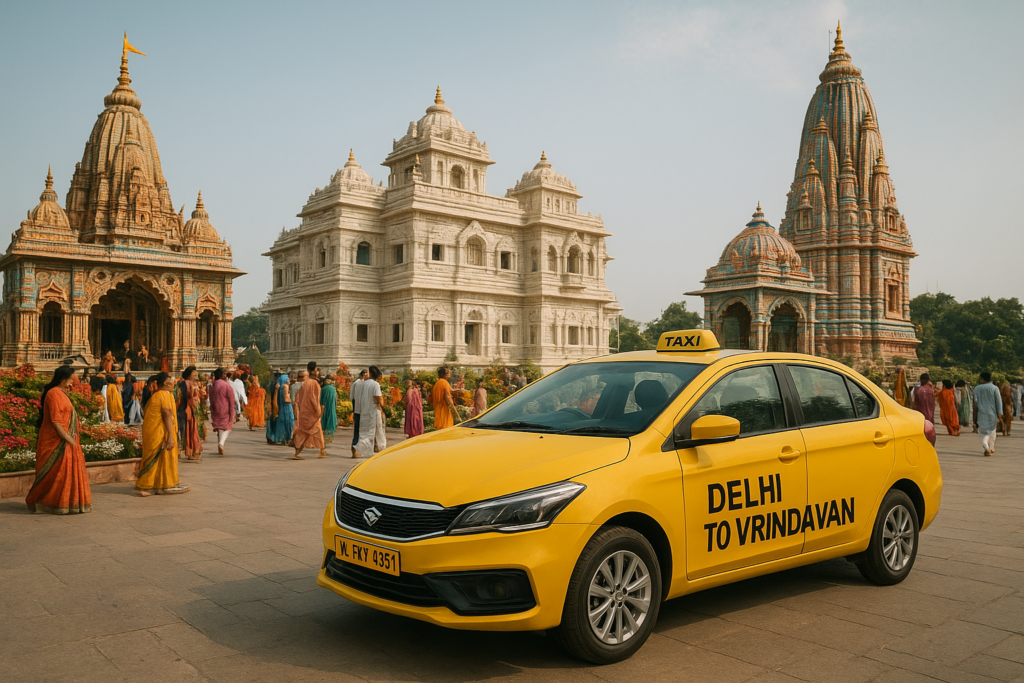 Book Taxi from Delhi to Vrindavan